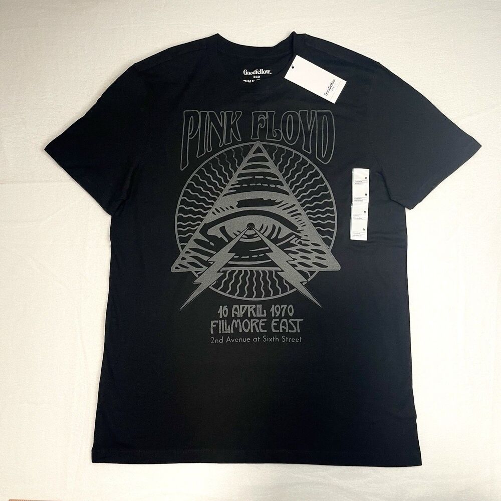 Pink Floyd Graphic T-Shirt NWT Medium Fillmore East Concert Tee Rock Band